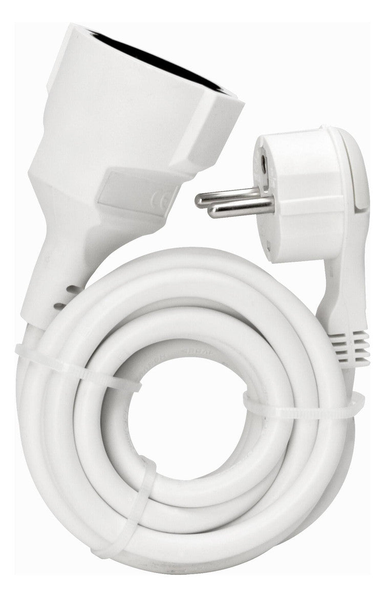 KOPP Netzanschlussleitung 5m 3x1,5qmm ws 143702083 16A IP20 CEE7/4(Typ F) PVC