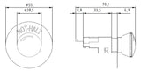 SIEMENS Drucktaster 1f rt rnd  16mm 1Ö 3SB2203-1AC01 16x21mm IP65
