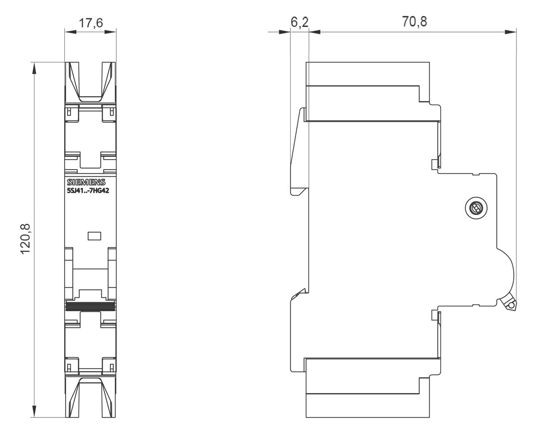 SIEMENS Leitungsschutzschalter UC C 2A 5SJ4102-7HG42 1p 240V 1TE 50Hz IP20