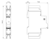 SIEMENS Leitungsschutzschalter UC C 2A 5SJ4102-7HG42 1p 240V 1TE 50Hz IP20