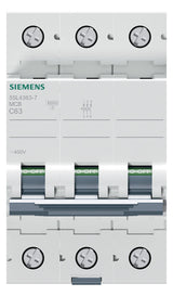 SIEMENS Leitungsschutzschalter UC C 63A 5SL4363-7 3p 400V 3TE 50Hz IP20