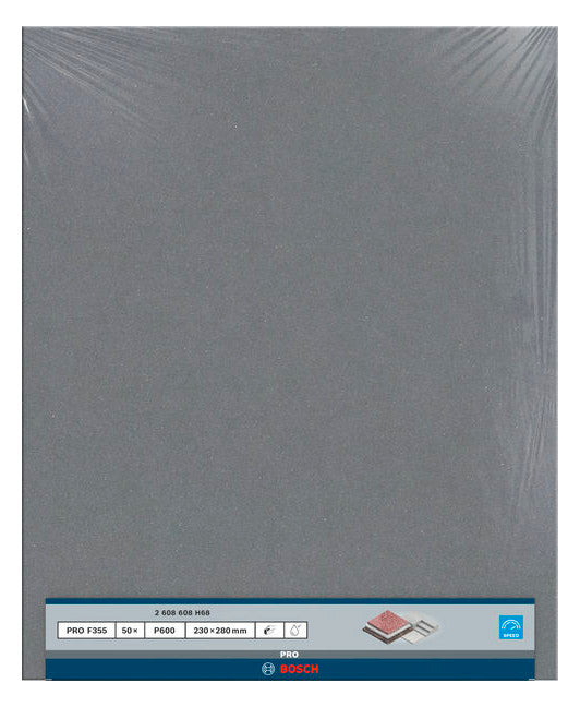 BOSCH-EW Schleifpapier K600 Papier 2608608H68 wasserf 280x230mm