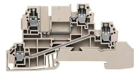 WEIDMÜLLER Installationsklemme 24A 3pot WDL 2.5/L/L 0,5-4qmm bg erf.Abschlusspl