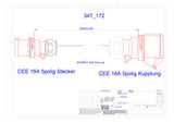 BACHMANN CEE-Verlängerung 25m 5x2,5qmm 347.172 16A sw IP44 CEE-Steck CEE-Kuppl