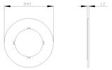 SIEMENS Bezeichnungsschild sw rnd  40mm 3SU1900-0BG16-0RU0 deutsch Hochlauf