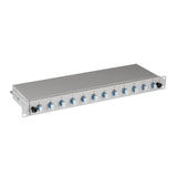 Teilbestückte Breakoutbox mit 8 ,LC-Duplex Kupplungen OS2 Stück