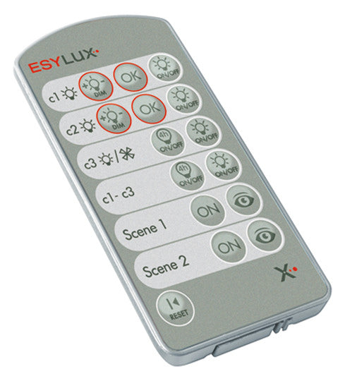 ESYLUX Handsender si/gn Zubehör Zubehör REMOTE CONTROL PDi/USER