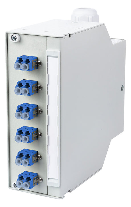 METZ CONNECT LWL-Patchpanel 6f LC-D OS2 15024A97406-E Hutschiene m.Pigtails