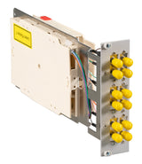 Moduleinschub 3HE/7TE, 50/125µ OM3, 6x ST Duplex metall Stück