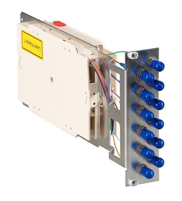 Moduleinschub 3HE/7TE, 9/125µ OS2, 12x ST OS2 metall Stück