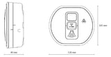 Ei Electronics Kohlenmonoxidmelder 85dB Ei208iDW m.Sockel autark Batt 3V DC ws