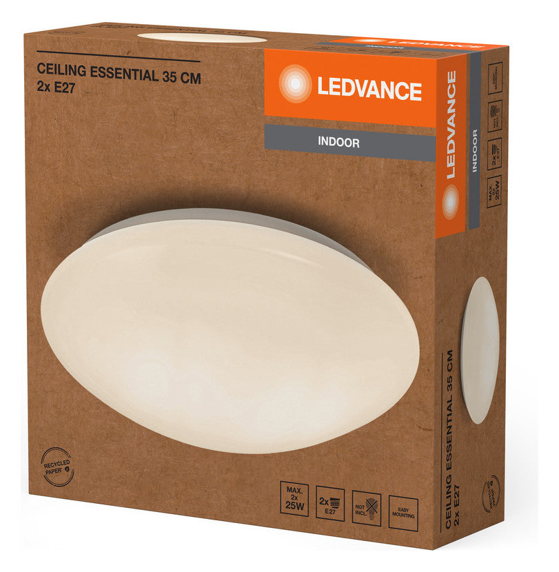 LEDVANCE LED-Anbauleuchte 10W ws Ceiling Essential 350mm 2xE27
