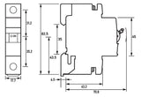 DOEPKE Leitungsschutzschalter UC B 25A DLS 6H B25-1 6KA 1p 230V 1TE 50Hz IP20
