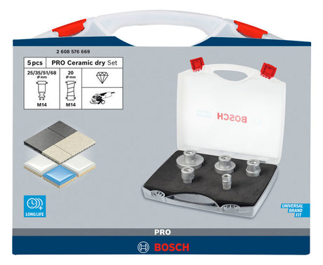 BOSCH-EW Bohrkronenset 5tlg  20-68mm M14 2608576669 T33mm