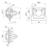 DEHN SE Falzklemme  8-10mm 0,7-10mm V2A FK MV 8.10 KBF0.7 10 V2A unbeh