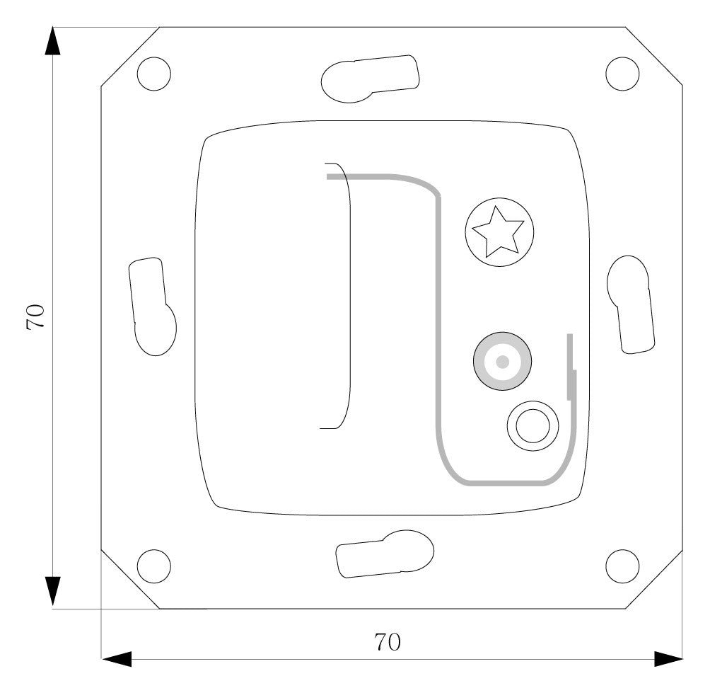 SIEMENS Raumthermostat 230V 10A Öffner 5TC9200 IP30