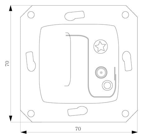 SIEMENS Raumthermostat 230V 10A Öffner 5TC9200 IP30