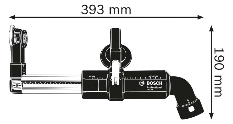 BOSCH-EW Schlauch/Aufsatz-Set sw Zubehör Professional GDE 16 Plus