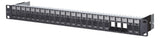 METZ CONNECT Patchpanel 24Ports 1HE 130920-BK-E 24Ports Cat6A Schirm
