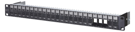 METZ CONNECT Patchpanel 24Ports 1HE 130920-BK-E 24Ports Cat6A Schirm