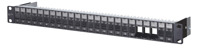 METZ CONNECT Patchpanel 24Ports 1HE 130920-BK-E 24Ports Cat6A Schirm