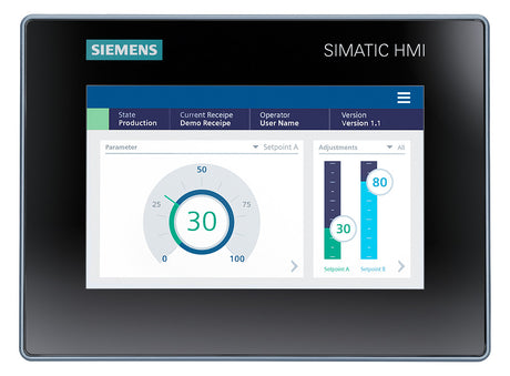 SIEMENS Grafik-Panel m.Farbdisplay DC 6AV2123-3GB32-0AW0 19,2-28,8V 1HW/IE