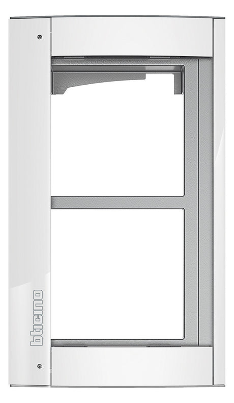 LEGRAND Rahmen-Türstation 2f UP ws Alu Bticino 350222 138x235x15mm