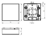 GROTHE Gong 8V/UC 83dB elektromech Kst GONG 465A Bw/sw IP20 sw 0,5-0,3A