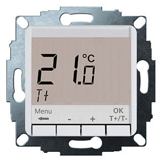 EBERLE Raumthermostat 230V 5A Wechsler UTE 4100-Rw-RAL9010-G-50 IP20 m.Display