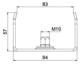 BETTERMANN Wand-/Deckenbügel eingeh 1,3N MAH 60 100 FSKSW Kabelrinne schraub