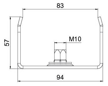 BETTERMANN Wand-/Deckenbügel eingeh 1,3N MAH 60 100 FSKSW Kabelrinne schraub