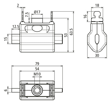 DEHN SE Anschlusselement EuK 35qmm 4,9kA EP NH00 TI SN7379