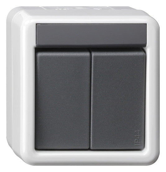 GIRA Tastsensor KNX AP gr 2f 2pkt WG 516130 inkl.Ankoppl