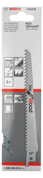 BOSCH-EW Säbelsägeblatt 150mm Holz Kst 2608650673