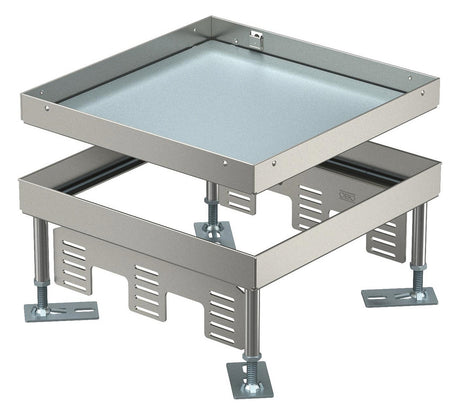 BETTERMANN Kassette nivellierbar VA nass RKN3 9 VS 20 quadrat 244mm 105-150mm