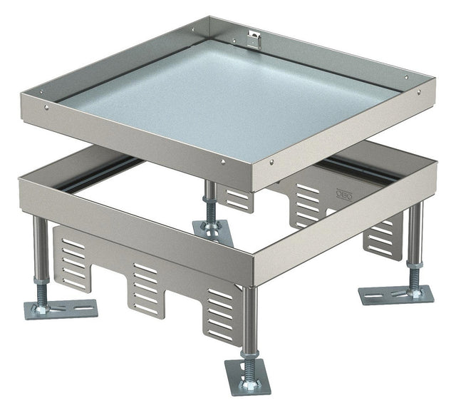 BETTERMANN Kassette nivellierbar VA nass RKN3 9 VS 20 quadrat 244mm 105-150mm