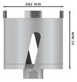 BOSCH-EW Diamant-Bohrkrone  82x60mm M16 2608599048 Innengew