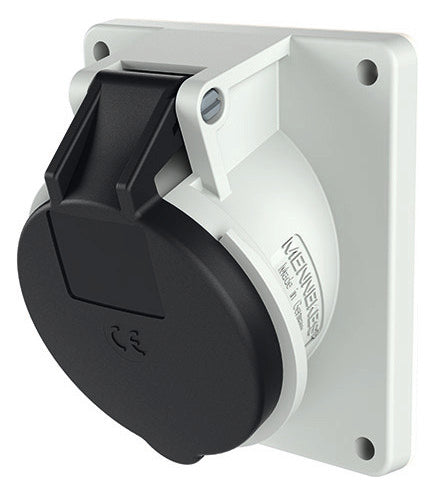 MENNEKES CEE-Anbausteckdose 7p 32A 7h 1050 500V/sw IP44 Schraubkl abgew Kst