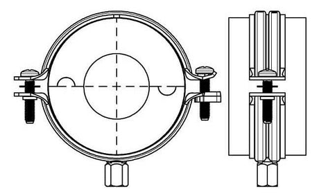 WALRAVEN Kälteschelle BISOFIX E19 28,0 mm Gewinde: M8/M10 -45/+105 C