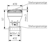 ALRE-IT Heizungs-Stellmotor 230V AC IP42 ZBOOA-010.100