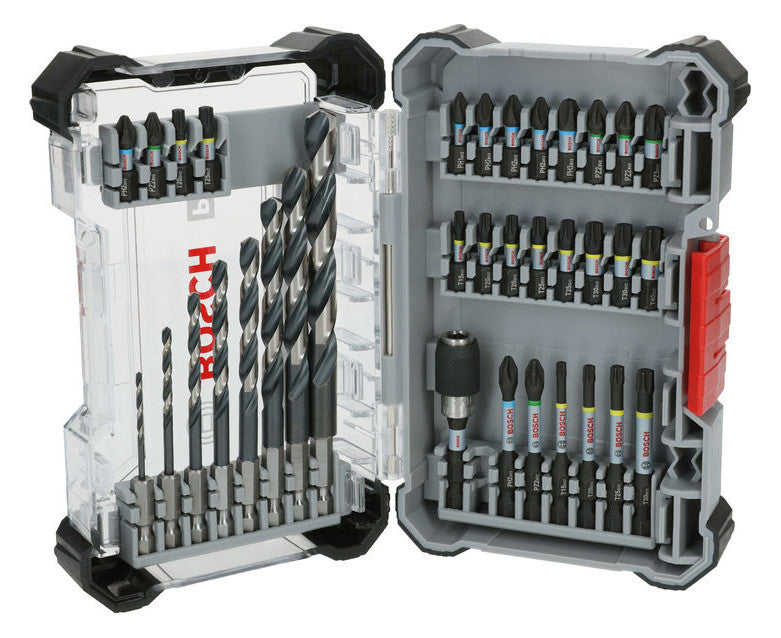 BOSCH-EW Werkzeugset 35tlg Bohrer 8xHSS BOHRER-/SCHRAUB Box