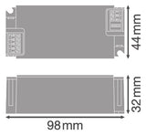 LEDVANCE LED-Steuerung 44W 1050mA 9-52V DR DALI - P -44/220-240/1050 DALI IP20
