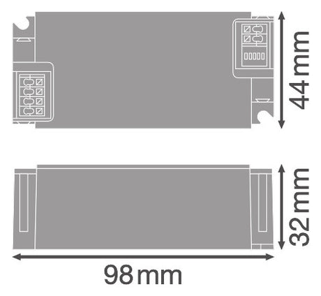 LEDVANCE LED-Steuerung 44W 1050mA 9-52V DR DALI - P -44/220-240/1050 DALI IP20