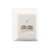 RUTENBECK Anschlussdose Cat3 AP 2x2xRJ45 IAE/UAE 2x8(4) TRS Ap rw rws schräg