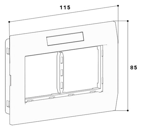 GGK Steckdose 2f ws mt GEB-K USB IP20 KSE/AR-2-H BSF horiz