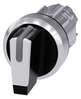 SIEMENS Knebelschalter 3stuf bel.b  22mm 3SU1052-2BL60-0AA0 rechteck 30,9x27,3mm