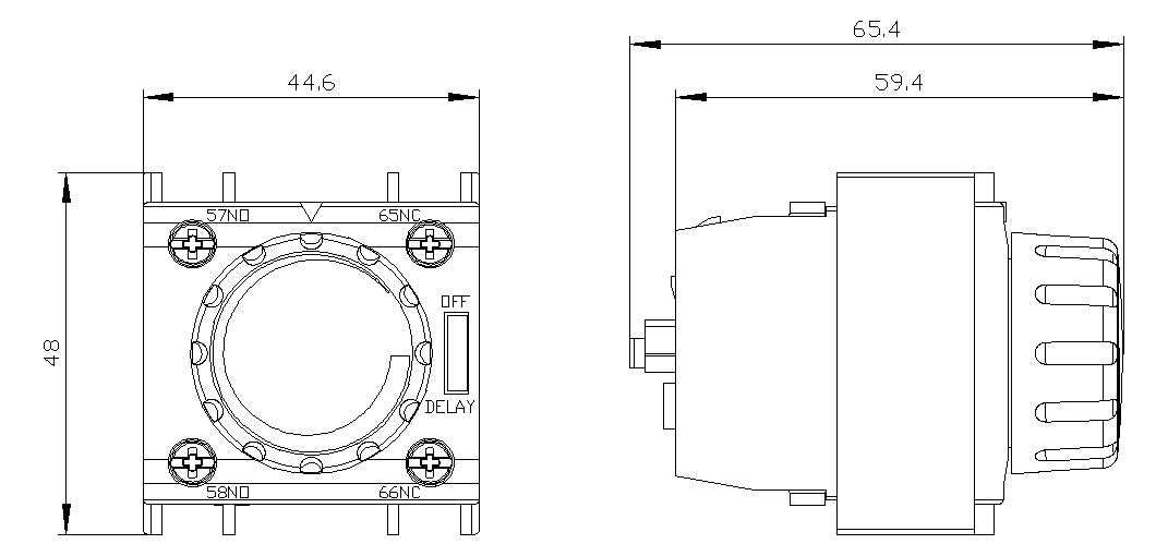 SIEMENS Zeitblock abfallverz 1-30s 1S 1Ö 3RT2927-2PR01