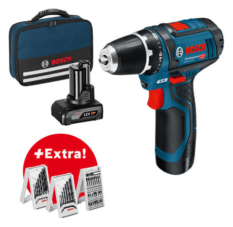 BOSCH-EW Akku-Bohrschrauber 12V 4Ah kg Professional -Set: Akku-Bohrschraube  1-