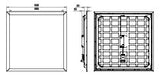 PHILIPS-LICHT LED-Panel 620x620mm 28W ws Ledinaire RC066B 34S/840 PSU W62L62 OC 4