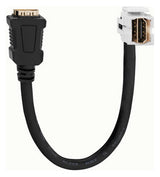 RUTENBECK Einsatz HDMI 1f rws Schraubbef KMK-HDMI KP rw ohne Beschriftungsfeld
